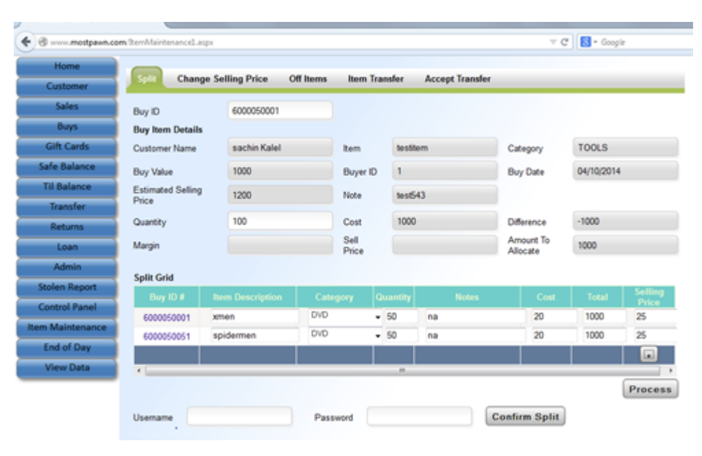 Multi-Store POS – Item Maintenance